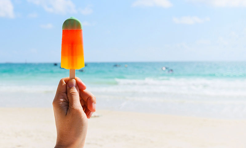 gelati da spiaggia da gustare contro il caldo