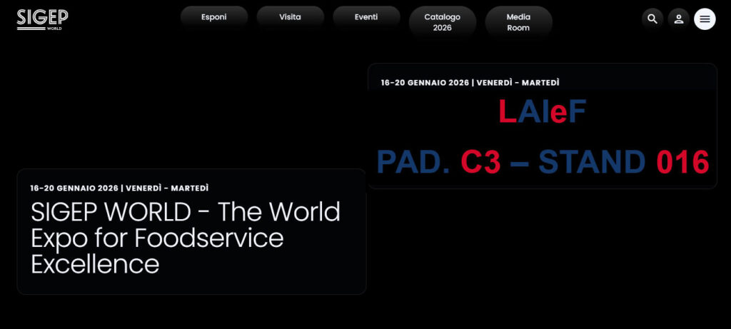 LAIeF en SIGEP 2026 con la gama alta de maquinaria para la producción de helado industrial